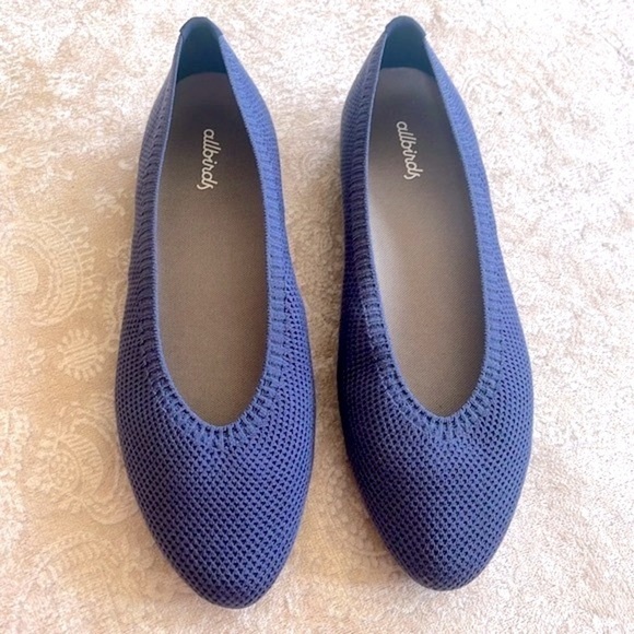 Brand New Allbirds Tree Breezer Ballet Flats Almond Toe Slip On Breathable Shoes - Picture 2 of 16